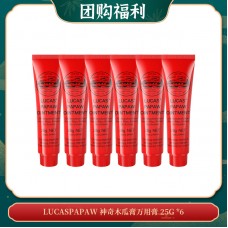 【04.09团购福利】LUCASPAPAW 神奇木瓜膏万用膏 25G *6